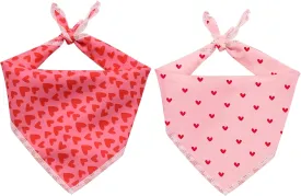 2 Pack Dog Bandanas, Cute Dog Bandana for Small Medium Large Dogs