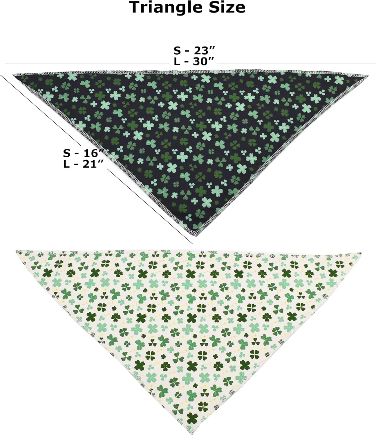 2 Pack Dog Bandanas, Cute Dog Bandana for Small Medium Large Dogs