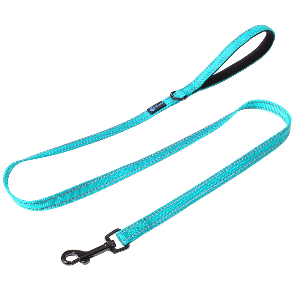 4 FT x 5/8" Wide Small Dog Nylon Reflective Dog Leash