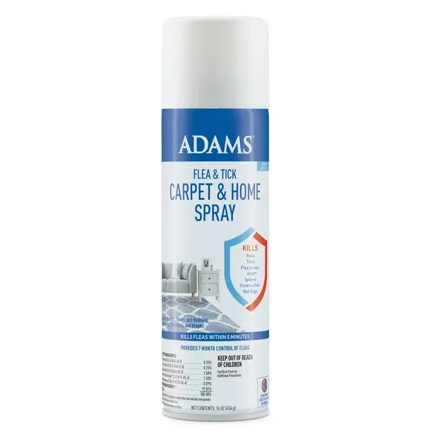 Adams Plus Flea & Tick Home Carpet Spray for Cat and Dog 16 Oz