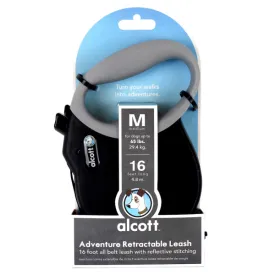 ALCOTT - Adventure Retractable Leash Black 4.8M