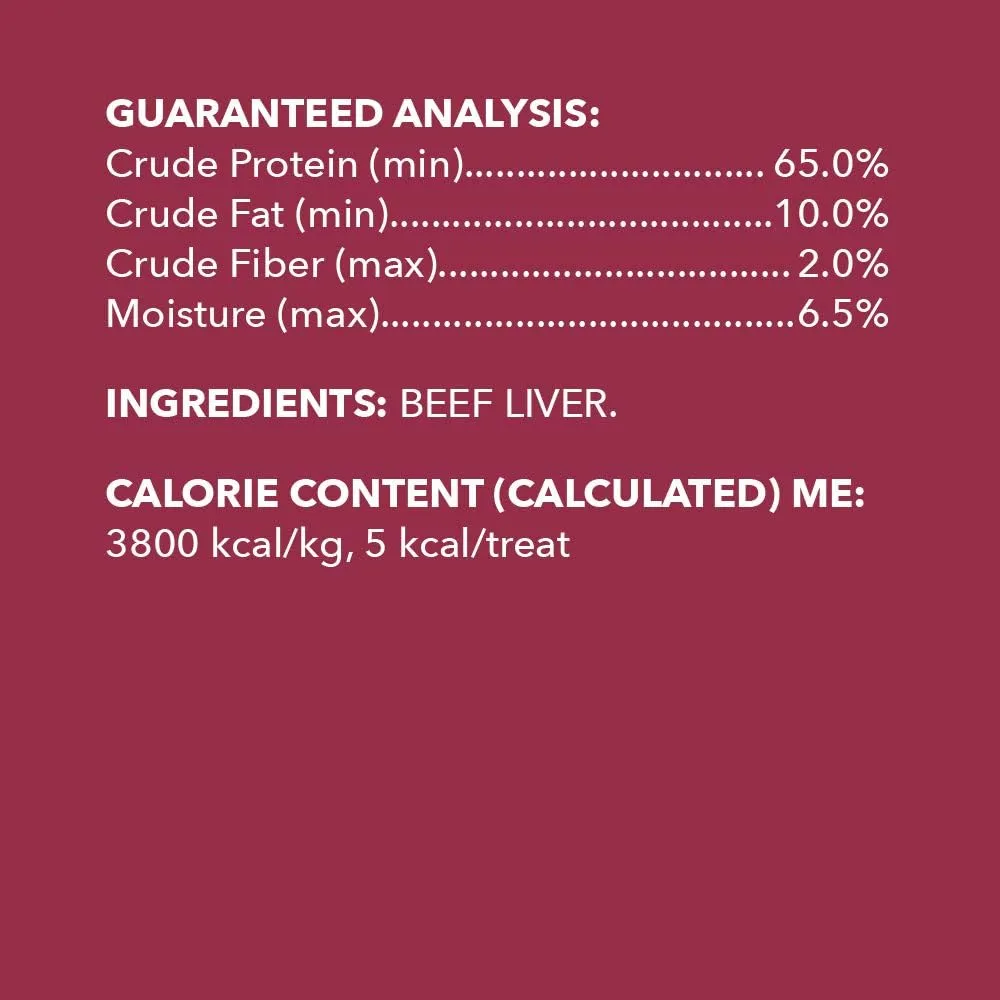 Amazon Brand - Wag Freeze-Dried Raw Single Ingredient Dog Treats Beef, 3.3oz (Pack of 2)