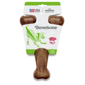 Benebone Bacon Wishbone Dog Chew Toy - Size Giant