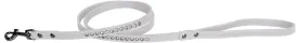 Clear Jewel Pet Leash 1-2" Wide X 4' Long White