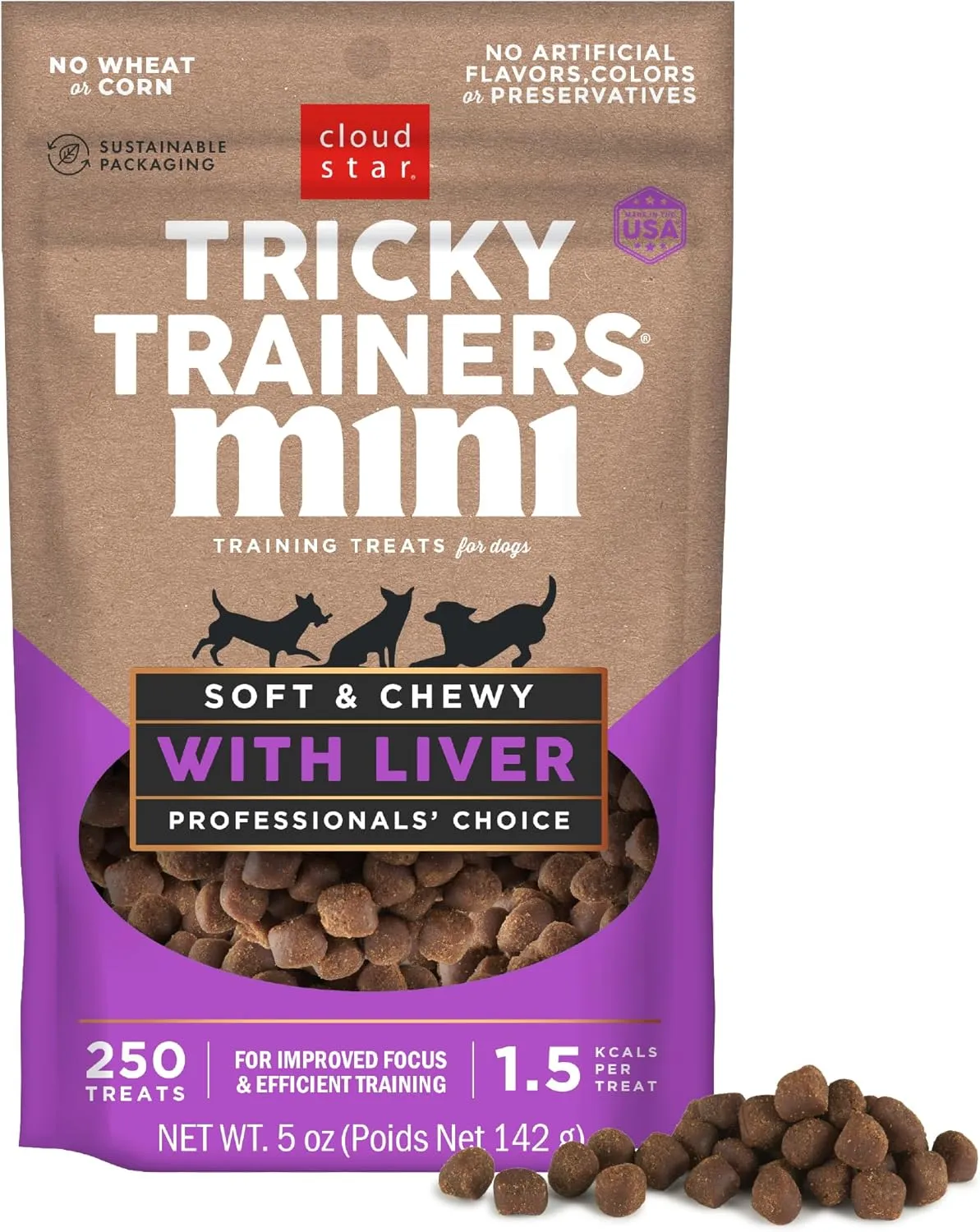 Cloud Star Tricky Trainers Mini Liver 5 oz.
