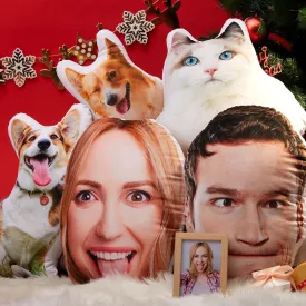 Custom Portrait Photo Pillow, 3D Printed Pillow, Best Gift For Family