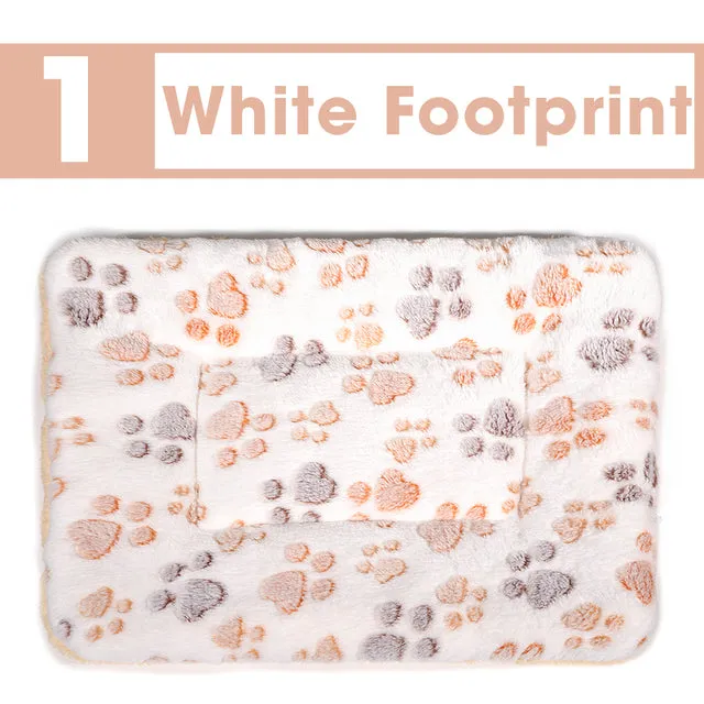 Dog Bed Mat Paw Footprint Blanket
