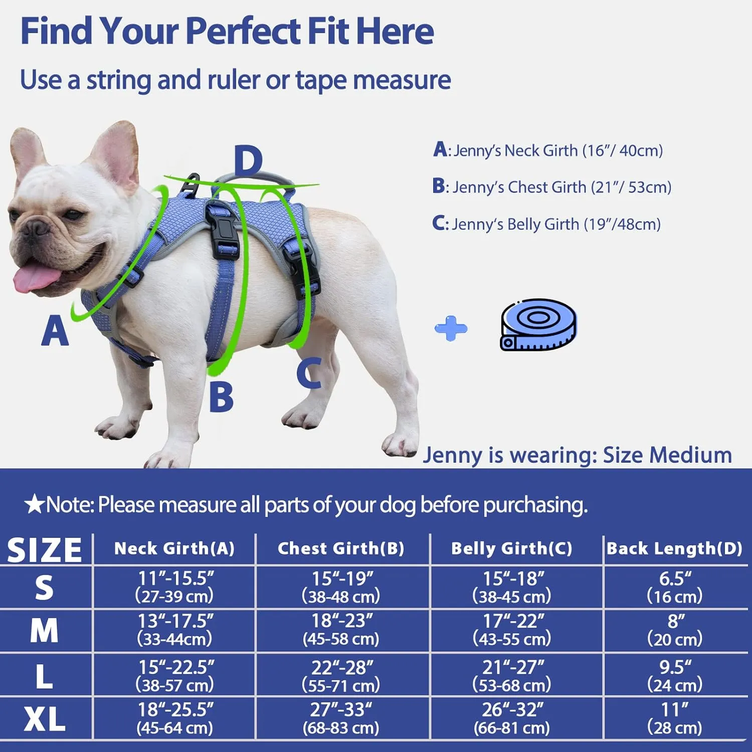Escape Proof Dog Harness, Escape Artist Harness, Reflective Dog Harness with Handle, Durable,Adjustable Vest for Small Medium Large Dogs Walking, Training, and Running Gear(Technicolor Blue,S)