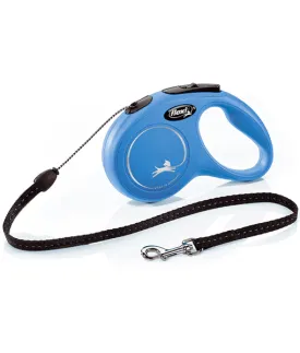Flexi Classic Cord Dog Lead Retractable Leash 5m Blue