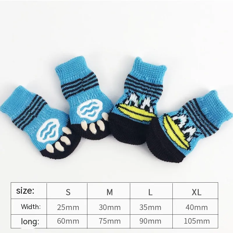 Fun Non-Skid Sock Booties for Dogs and Cats