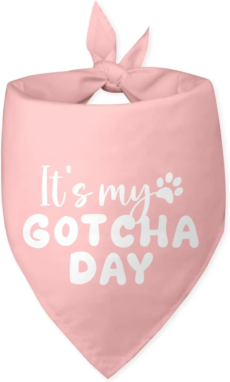 It's My Gotcha Day Dog Bandana Adoption Day Dog Bandana Pink Dog Bandana Pet Bandanas for Dogs Funny Cute Dog Bandana Photo Prop Pet Scarf Accessories for Pet Dog Lovers Gifts