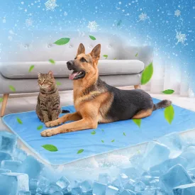 Kritter Planet Waterproof Cooling Dog Mat, Soft Pet Blanket for Summer, Lightweight Outdoor Mat, Reversible Furniture Cover Couch Sofa Bed, 20 x 30 inch, Blue