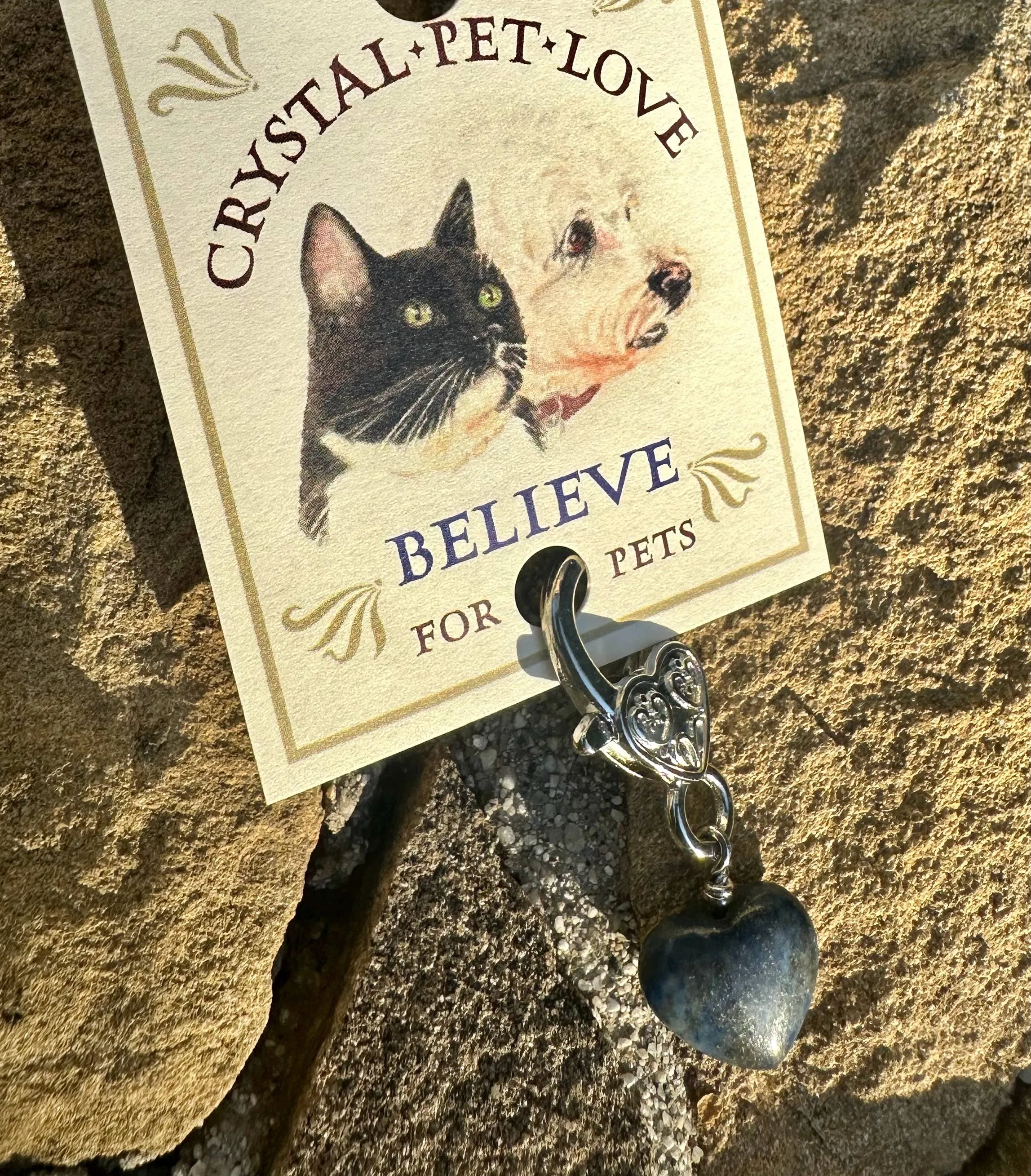 Lapis Heart Pendant for Pets