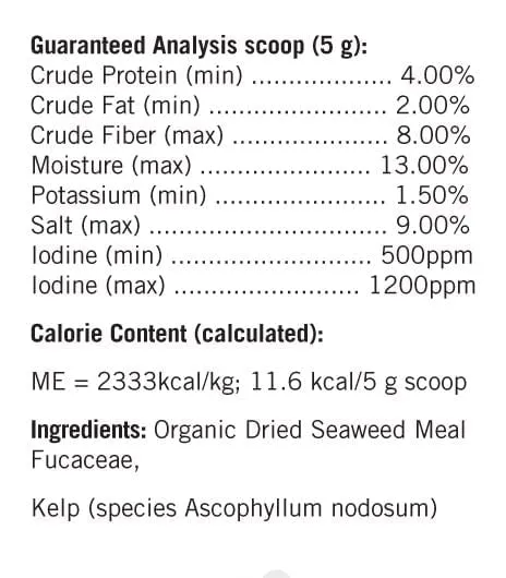 Lots of Love Sea Kelp Granular for Dogs and Cats