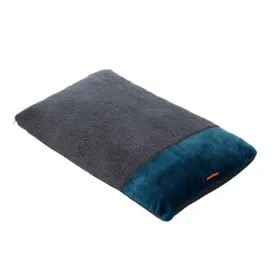 Medium Charcoal / Blue Primo Plush Pillow Bed - 90cm x 60cm