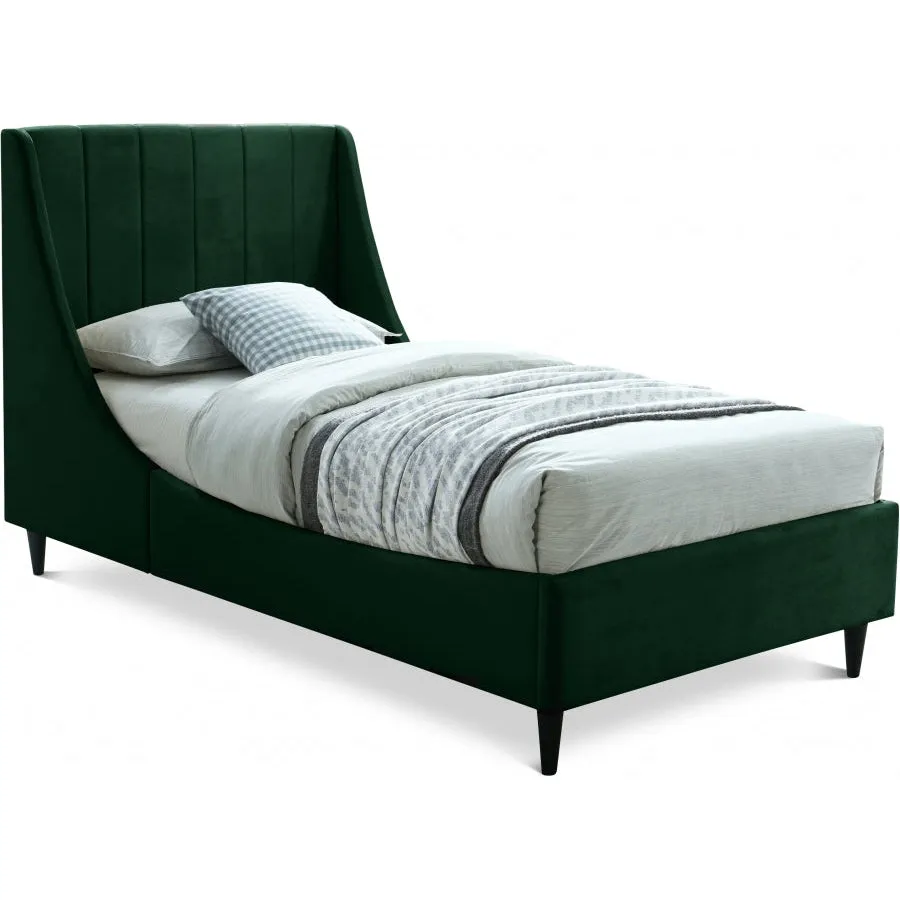 Meridian Furniture Eva Velvet Bed