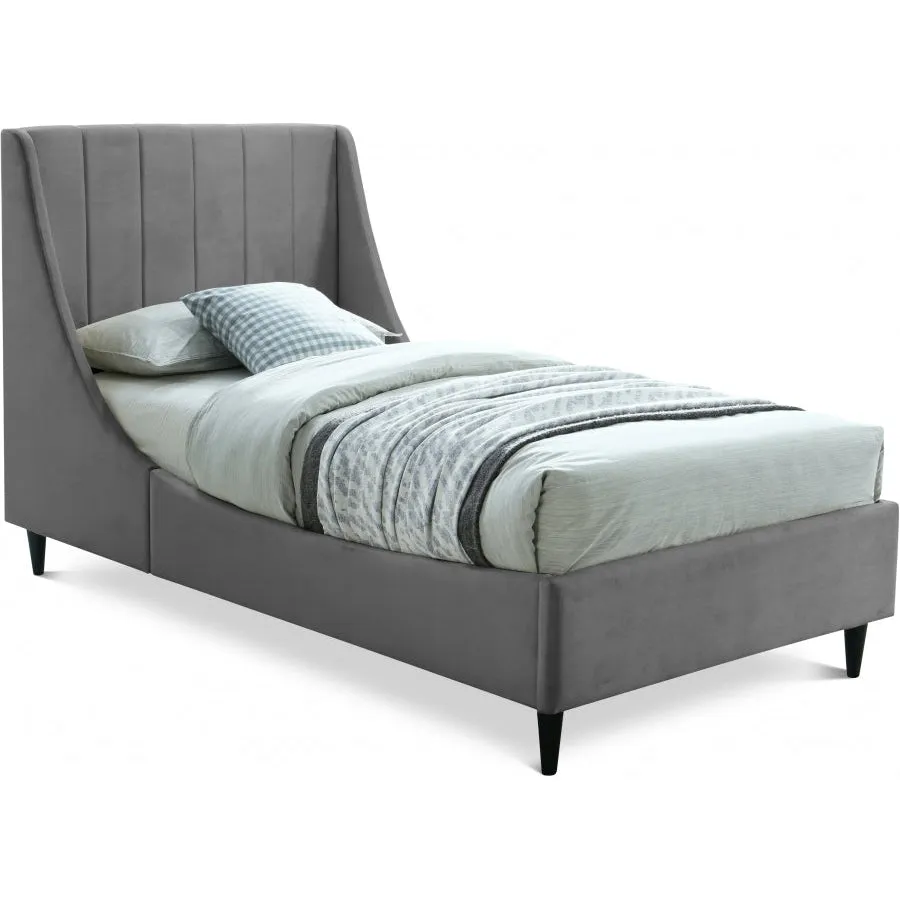 Meridian Furniture Eva Velvet Bed