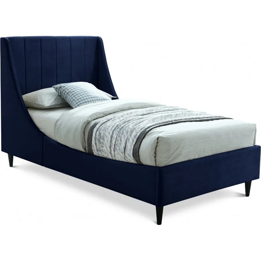 Meridian Furniture Eva Velvet Bed