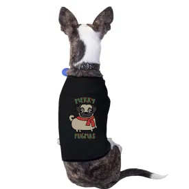 Merry Pugmas Pug Pets Black Shirt