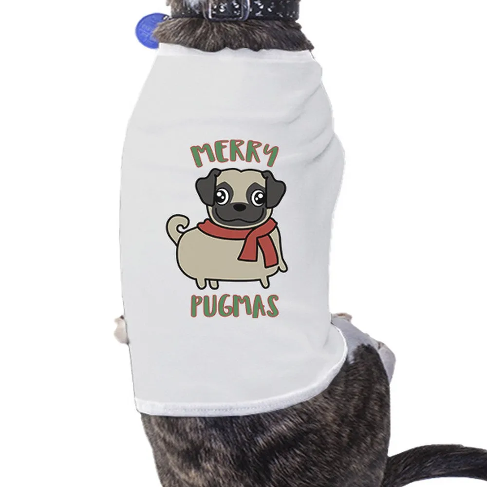 Merry Pugmas Pug Pets White Shirt