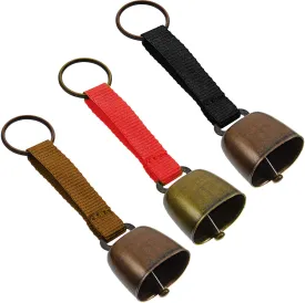 Moxweyeni 3 Pieces Loud Dog Collar Bells with Nylon Strap Pet Training Necklace Goat Bear Bell for Small Dog Collar Charm with Tracker Noise Animal Anti Lost Pet Pendant Accessories Decorative
