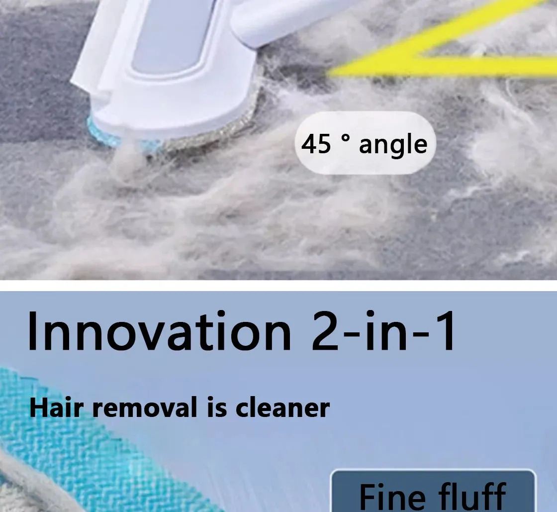 Multi-Functional Pet Hair Removal and Cleaning Brush with Long Handle