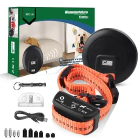 My Pet Command, Indoor Pet Barrier with Adjustable Range, Static and Tone Correction, Hidden Fence for Dogs Containment Collar, Wireless Pet Gate Keeps Areas Off Limits, Rechargeable Collars