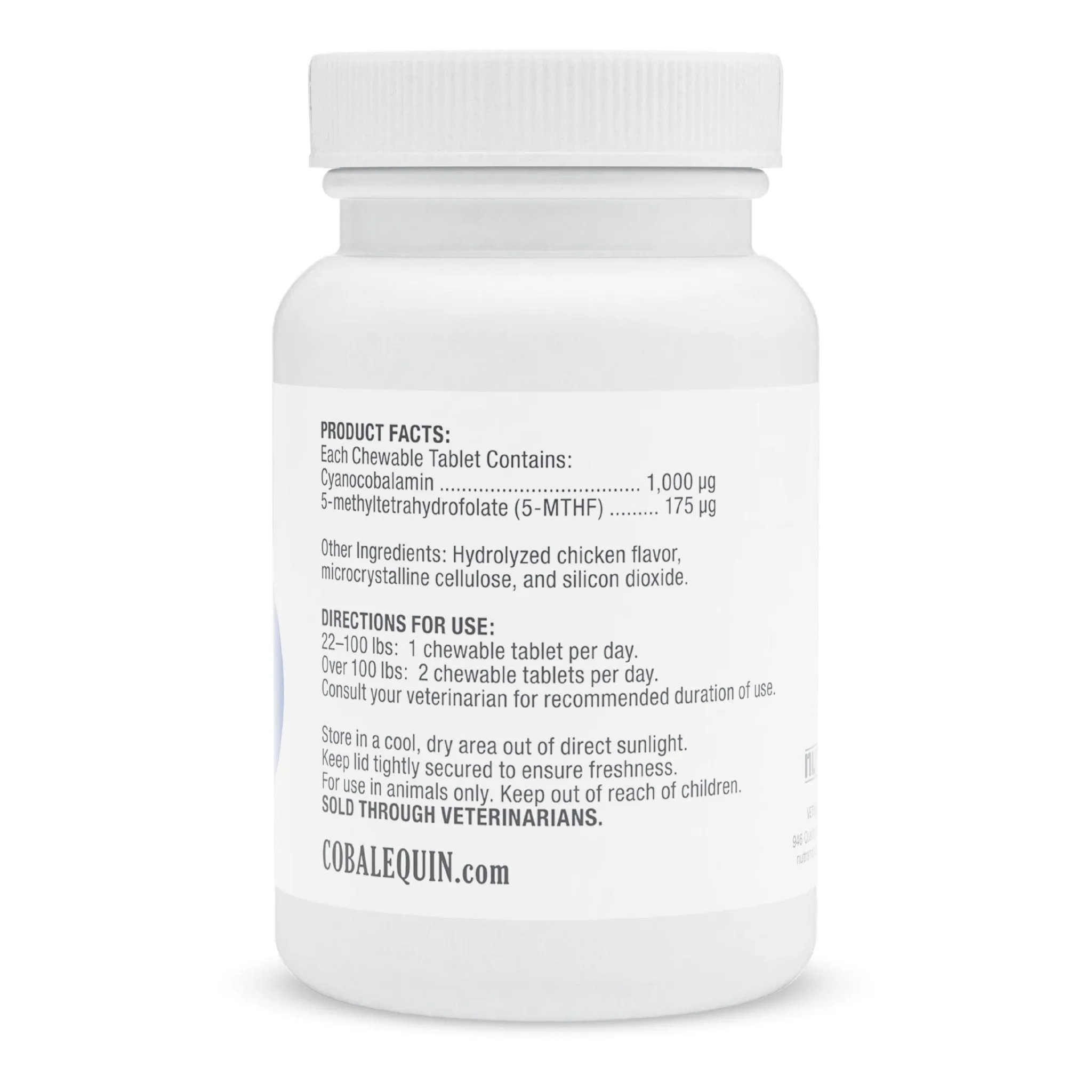 Nutramax Cobalequin B12 Supplement for Cats and Dogs, 45 Chewable Tablets