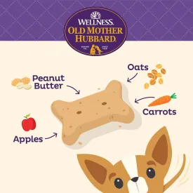 Old Mother Hubbard Wellness P-Nuttier Dog Biscuits, Natural, Training Treats, Peanut Butter Flavor, Mini Size, (5 Ounce Bag) (Pack of 2)