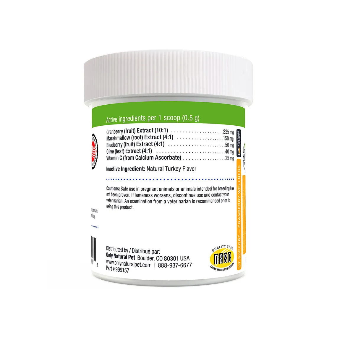 Only Natural Pet Cranberry Wellness Extract Supplement for Dogs & Cats