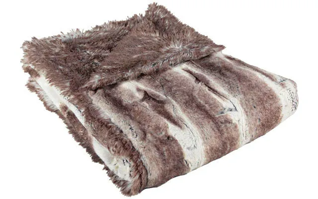 Pet / Dog Blanket - Luxury Faux Fur in Birch