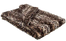 Pet / Dog Blanket - Luxury Faux Fur in Carpathian Lynx