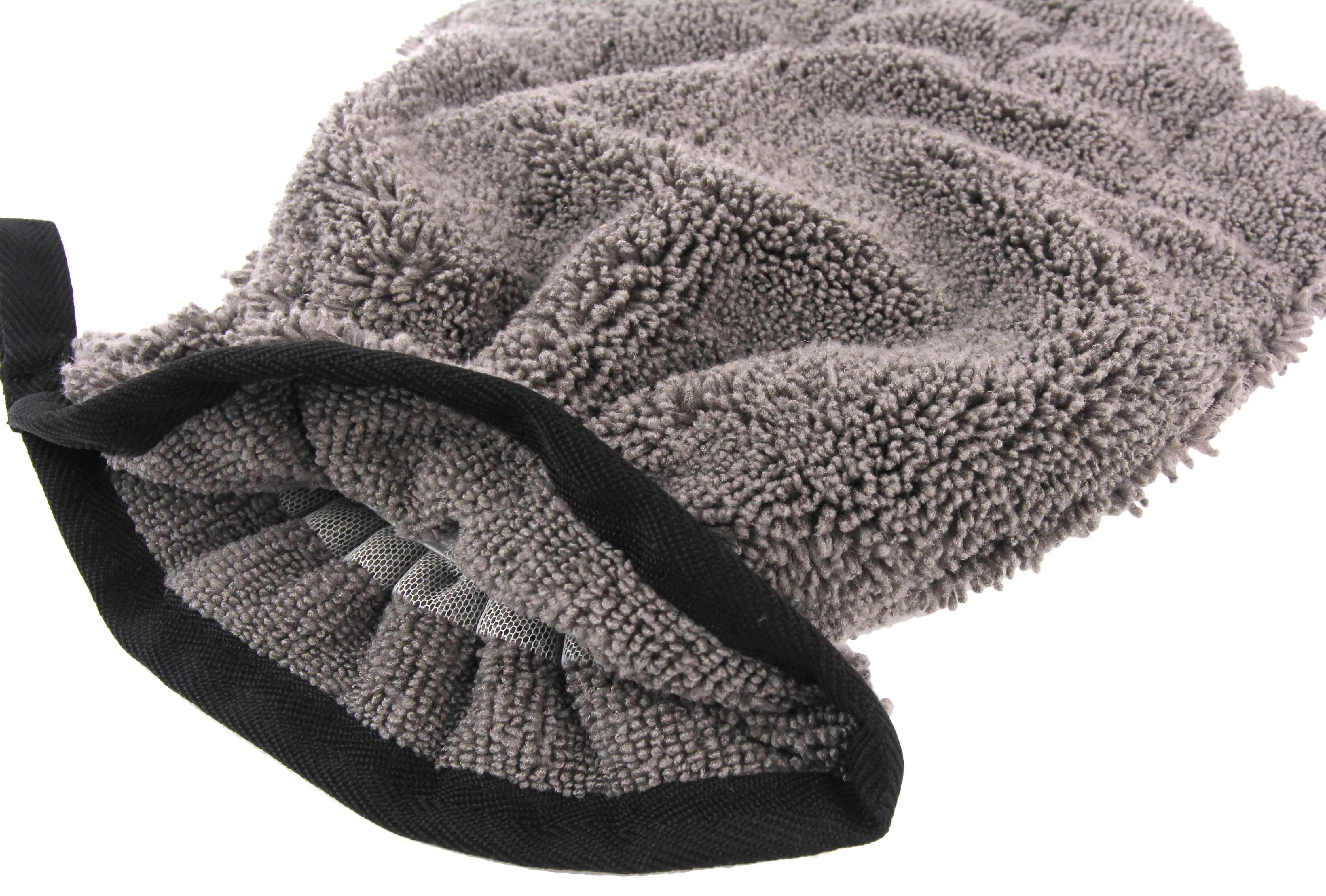 Pet Grooming Mitt, 3 Pack in Grey