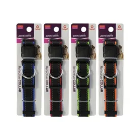 Premium Adjustable Reflective Edge Collar - 2.5cmx 40cm - 60cm
