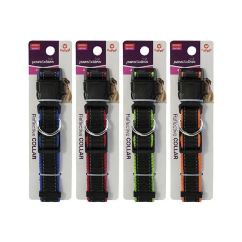 Premium Adjustable Reflective Edge Collar - 2.5cmx 40cm - 60cm