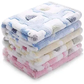 Soft and Fluffy Dog and Cat Blankets - 2 pack