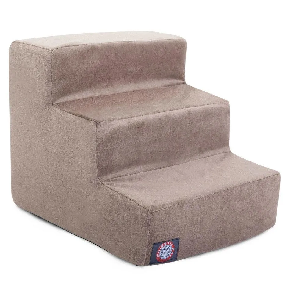 Suede 3 Step Pet Stairs