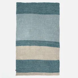 Throw / Blanket - Knitted Chester Blue