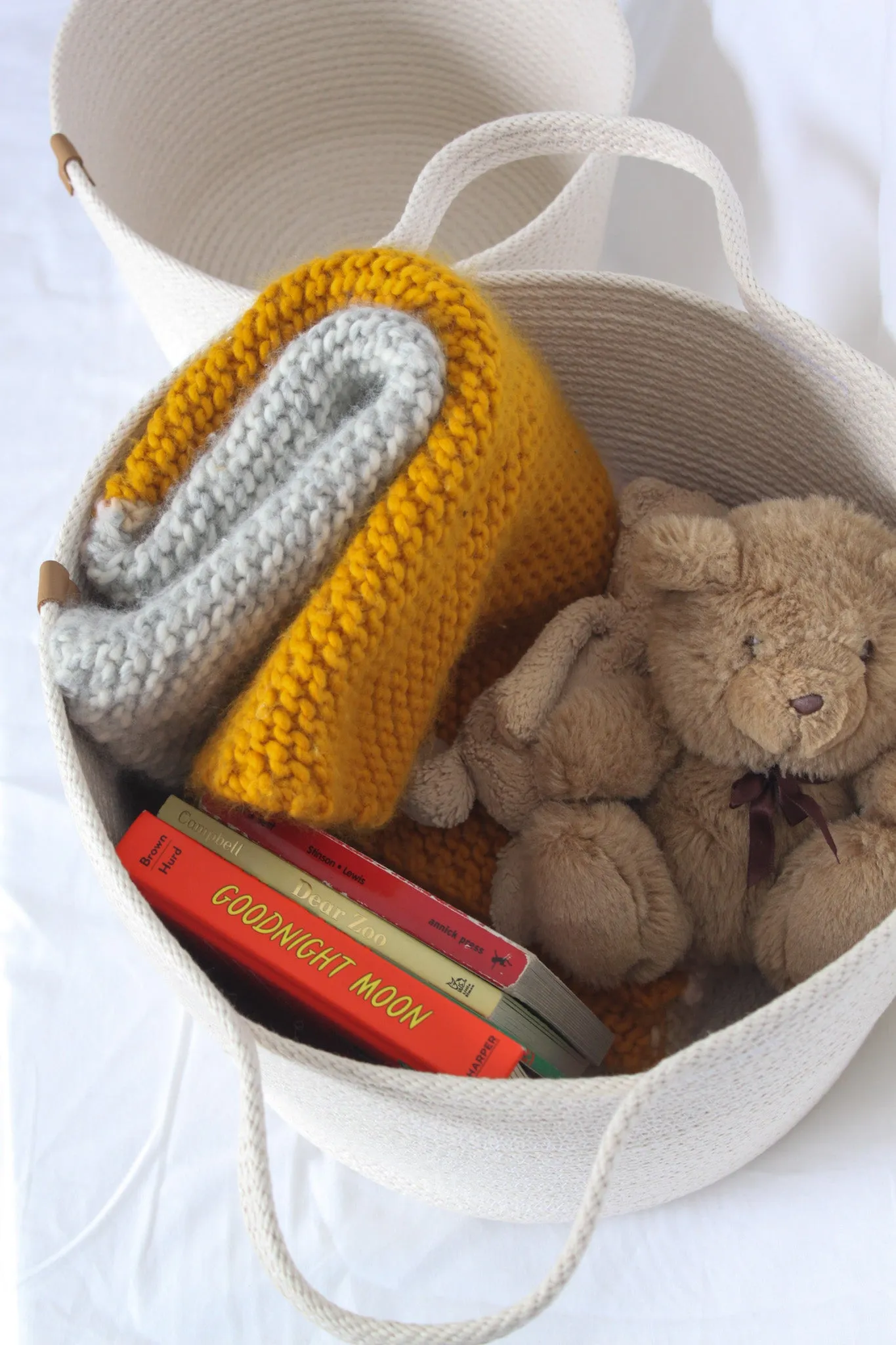 Woven Handmade Basket Bundle - 1 Medium 1 Large